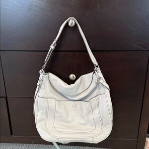 Marc Jacob's light gray Leather Shoulder Bag